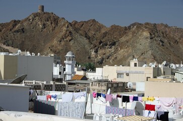 Roofs of Muscat in Oman, Middle East