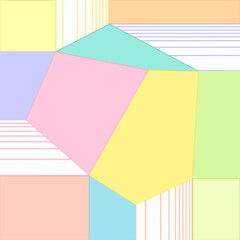 minimal pastel graphic abstract pattern . retro futuristic background.