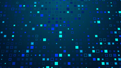 Futuristic cyber network glowing big data flow in a three-dimensional tech system for innovation and connectivity