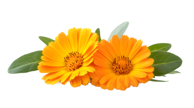calendula flower isolated on white background
