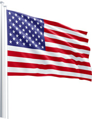 BANDEIRA AMERICANA EM 3D PARA COMPOR.