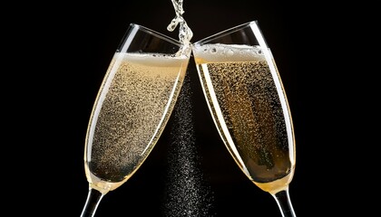 two glasses of champagne