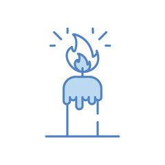 Candle vector icon stock illustration