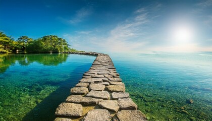 Fototapeta premium path on the river