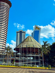 View of the Nairobi building, the capital of Kenya, Africa.
