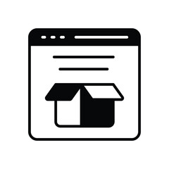 Product Website Vector icon