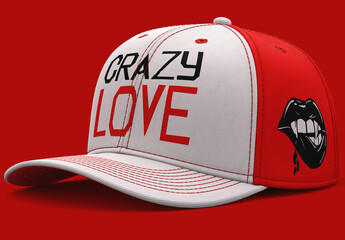 6-Panel Cap Mockup PSD – Editable Fabric Hat with Smart Object Layers