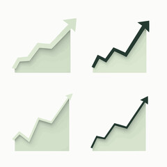 Fototapeta premium Diagramme zeigen positive Geschäftsentwicklung