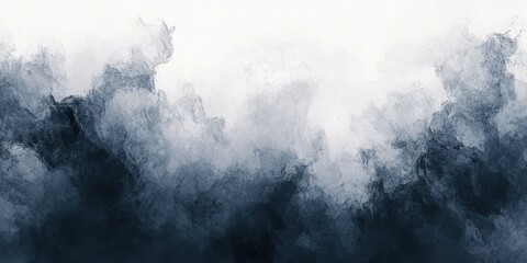 Obraz premium Abstract clouds create a moody atmosphere with shades of gray and blue in a textured backdrop suitable for design