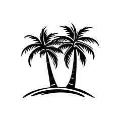 palm trees silhouettes