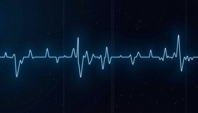 Heartbeat and breathing rate graph, monitoring nighttime health