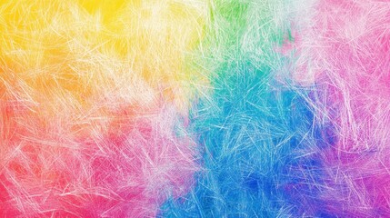 Obraz premium Colorful background with scratchy white texture overlay design. Use as a fun and vibrant banner, wallpaper, or background.