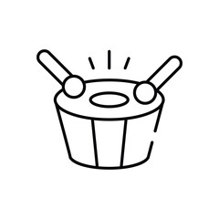 Drum vector icon stock illustration