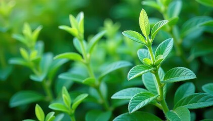 Fototapeta premium Teucrium fruticans Azureum with silvery-green leaves, greenery, silver leaves, ornamental plant