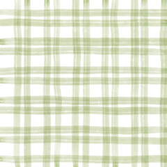 Sage Green Plaid Gingham Hand Drawn Background Pattern Overlay
