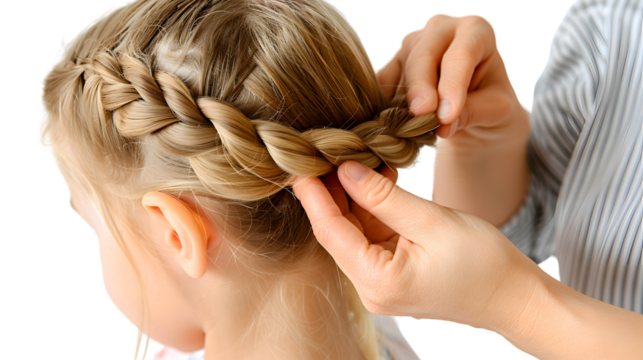 Braided Hairstyle for Girls Blonde Hair Styling Hairdo Tutorial Childs Hair