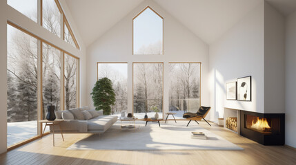 Fototapeta premium Cozy Living Room