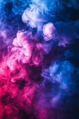 Obraz premium Pink and Blue Smoke Abstract Background