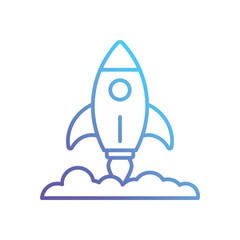 Startup Rocket Vector icon