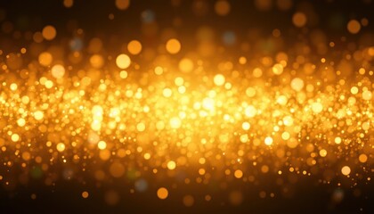 Golden sparkles bokeh background