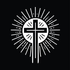 Cross Sunrise Silhouette