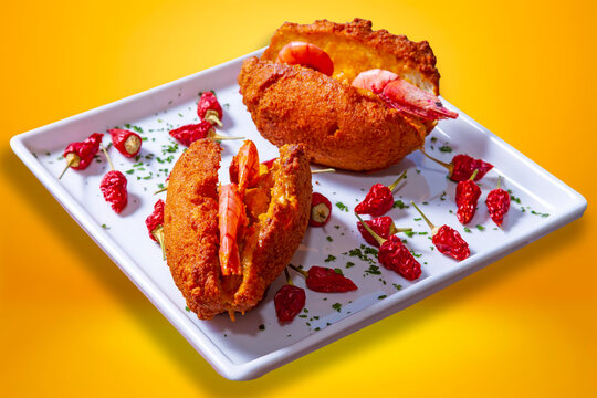Acaraje traditional Brazilian street food of Bahia.