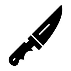 Knife Solid Style Icon 