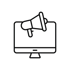 Online Marketing Vector icon