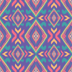 Geometric Ikat Design, Digital Print, Seamless Pattern, african tribal print, ethnic tribal design