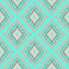 Fototapeta premium Luxury Ikat Fabric, Bohemian Ikat Fabric, Ikat Textile Designs, Tribal Ikat Textile art deco