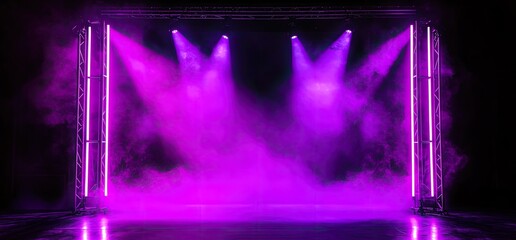 Purple Stage Lighting