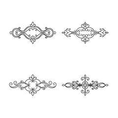 Obraz premium vector set of decorative elements