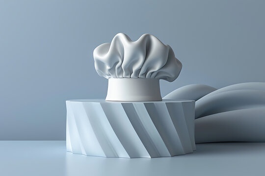 culinary education in porcelain, design a sleek d poster for a porcelain company showcasing culinary education using chef hats or books add the tagline and a subtle logo