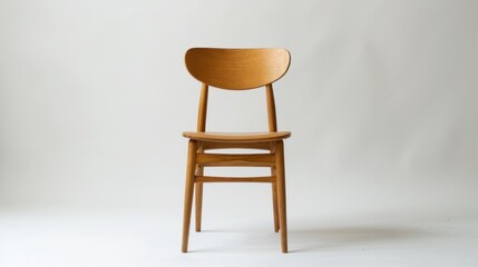 Minimalist Wooden Chair with Sleek Design for Modern Interiors Simple Furniture Photography C