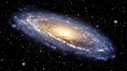 Fototapeta premium Spiral galaxy in deep space. (55)