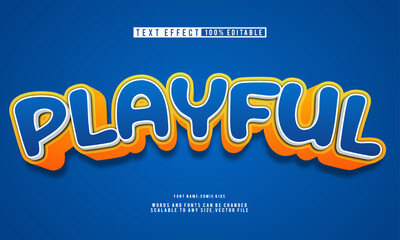 Round and playful text effect, fully editable and fun.