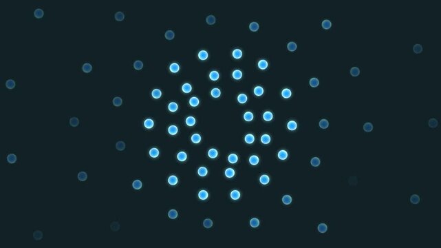 Dotted Circle background. Artificial intelligence