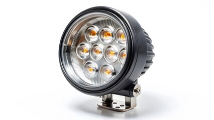 Naklejka premium LED Work Light, Round, Black Housing, Multiple LEDs