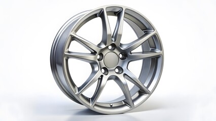 Fototapeta premium Silver Alloy Wheel Rim
