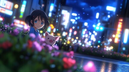 Person immersed in digital virtual reality