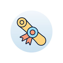 Diploma Vector icon