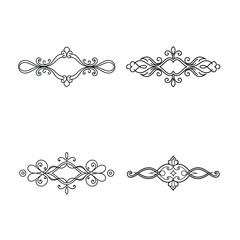 set of vintage floral frames