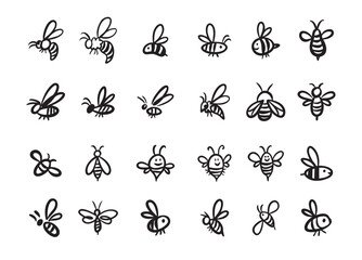 Fototapeta premium Doodle 360 degree. Hand drawn outline style set