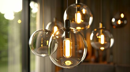 A photo of statement pendant lights
