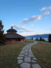 Ruh Ordo cultural complex near Issyk Kul lake