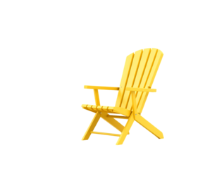 Yellow Adirondack Chair for Outdoor Relaxation