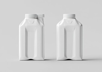 Blank White Juice Bottles