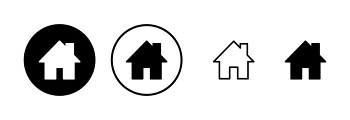 House icon logo design. Home sign and symbol