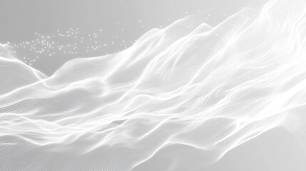 Obraz premium White Wave Abstract