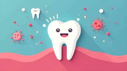  tooth character promoting dental health